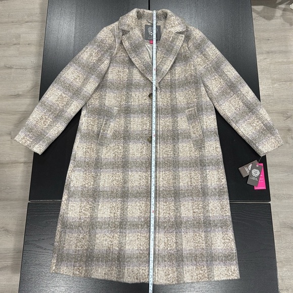 Vince Camuto Water Resistant Plaid Coat - L - Picture 11 of 11